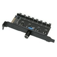 thumbnail image 1 of Contrôleur de Ventilateur de PC, Réglage de Bouton de Moyeu de Ventilateur de PC Économie d'Espace de Haute Précision Faible Perte pour le Système de Refroidissement par Eau pour Châssis de CPU, 1 of 8