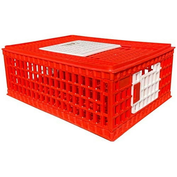 RentACoop Poultry Carrier Crate for Chickens, 29" x 22" x 12", New