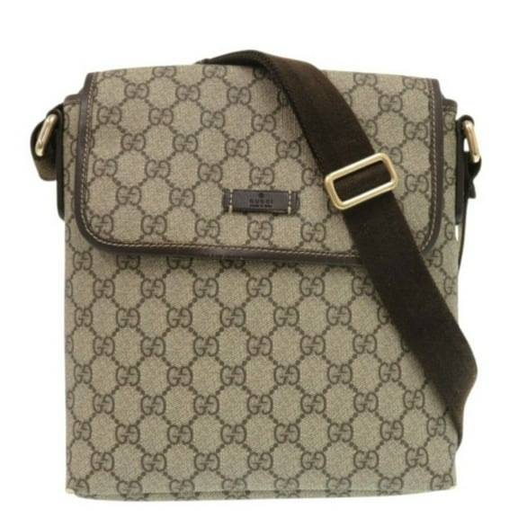 Pre-Owned Gucci 223666 GG Supreme Brown Shoulder Bag 0655GUCCI (Fair)