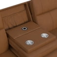 thumbnail image 6 of Walker 3PC Living Room Set in Aline Butternut Sofa Loveseat and Recliner, 6 of 9