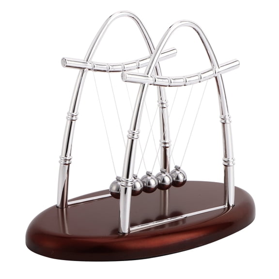 Classic Newton Cradle Balance Balls 5 Pendulum Balls Demonstrate Newton's Laws with Swinging Balls Physics Science Puzzle Desk Decor for Home and Office