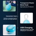 thumbnail image 5 of Pet Glow Pendant for Dog Collar, USB Rechargeable Safety Light for Night Walks, 3 Mode LED Beacon for Pets with Carabiner, 5 of 9