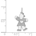 thumbnail image 2 of 14k White Gold Kid Charm, 2 of 3
