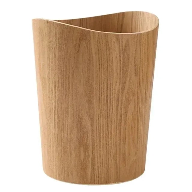 Cubo de Basura de Madera para el Hogar, Cubo de Basura, Cubo de Basura para Hotel, Sala de Estar, Oficina, Papelera, Cubo de Reciclaje Nórdico B