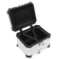 thumbnail image 3 of Trunk Luggage, 45L Rustproof Strong Motorcycle Tail Boxes  For Motorbike Refitting Replacement For  Silver, 3 of 8