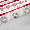 thumbnail image 4 of Homewish Cute Christmas Reindeer Black Out Curtains,Merry Xmas Curtains Pack of 2 (42x63 Each),White Red Bedroom Curtains For Girls Teens,Microfiber Bedroom Decor, 4 of 6