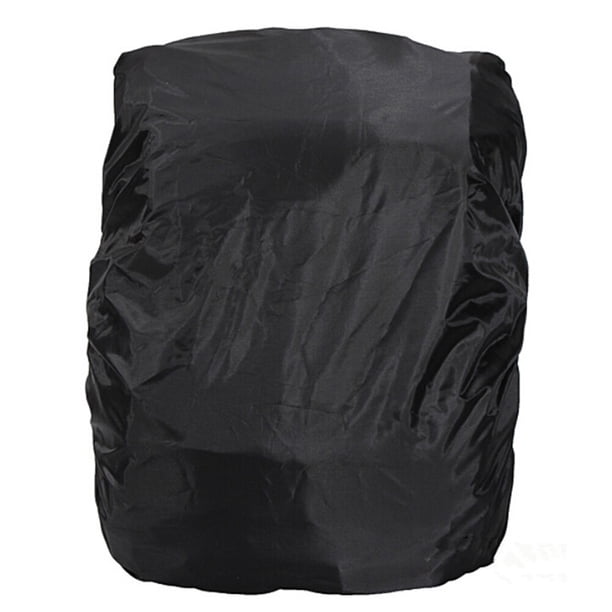 KAKOWELY Mochila de viaje plegable universal para exteriores, para acampar, senderismo, impermeable, a prueba de polvo, con funda protectora para la lluvia, 15-35 l (negra)