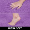 thumbnail image 3 of Lavender Bathroom Rug, Non Slip Bath Mat, 24" x 47" Microfiber Thick Plush Water Absorbent Shower Mat for Bedroom, Tub and Shower, Machine Washable, 3 of 10