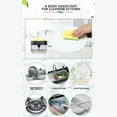 thumbnail image 3 of Gallickan Dish Soap Dispenser with Sponge, 3-in-1 Kitchen Soap Dispenser, Sponge and Holder, 30 oz Large Capacity Dish Soap Box and Non Scratch Dish Sponges, Green, 3 of 4