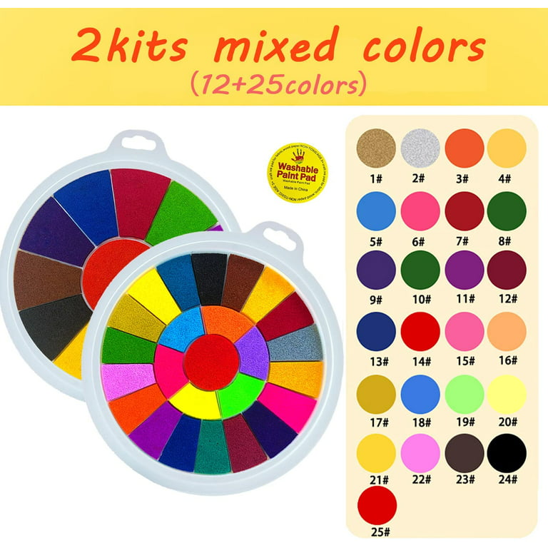 X1zuue 31pcs Finger Painting Kit Kids Washable Finger Drawing Toys Funny  Mud Painting DIY Crafts Activities Picture Album Educational Early Learning