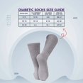 thumbnail image 4 of 12 Pairs Men's Diabetic GRAY  Color CREW SOCKS "Circulatory Health & Cotton "   Fit Shoe Size 12-14 (Socks Size 13-15), 4 of 6