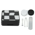 thumbnail image 2 of Color Contact Lens Box, Portable Simple Black White Beautiful Mini Gifts Contact Lens Case  for Office for Travel, 2 of 8