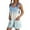 #A13-Light Blue, variant on Abcomgle Girls Overalls Size 10-12 Sleeveless Adjustable Strap Short Jumpsuits Kids Summer Gradient Linen Girls Romper with Pockets 9-10 Years,Blue