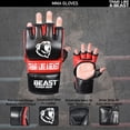 thumbnail image 2 of Beastpowergear MMA Gloves, UFC Gloves, Kickboxing Gloves with Open Palms, Boxing Gloves, Punching Bag Gloves, Sparring, Muay Thai, Thump Padding for Men & Women, 2 of 6