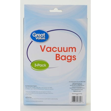 Condition photo showing As Is for great value electrolux style c vacuum bag, 2376 (3 count)