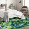 thumbnail image 4 of Floral Rugs for Living Room Bedroom Entryway - Flowers Rug 2x3 - Green Carpet for Home Decor - Washable Non Slip Patterned Indoor Small Area Rug - Soft & Low Pile (ZN&404), 4 of 7