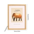 thumbnail image 3 of Wooden Photo Frame 5x4 Inch for Wall Hanging and Desktop Display with Horizontal & Vertical Stand, Durable Home and Office Picture Frame in Khaki or Brown, 3 of 6