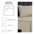 thumbnail image 2 of Juego De Sábanas Mainstays King Size Liso Beige, 2 of 4