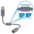 thumbnail image 3 of OSTENT Adaptador de cable de extensión separable USB para controlador con cable Microsoft Xbox 360, 3 of 5