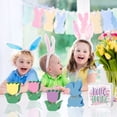 thumbnail image 4 of Easter Wooden Decorations Party Table Scene Props DIY Holiday Ornament Set Reusable Rustic Easter Decor Craft Display Centerpiece For Home Party School Event Spring Festival Decoration, 4 of 9