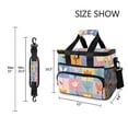 thumbnail image 3 of FORMRS Insulated Cooler Bag 24 Cans Capacity Soft Leakproof Lunch Box with Side Pockets, Blue Flowers, 3 of 7