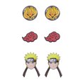 thumbnail image 3 of Naruto Shippuden Character And Icons 6 Pack Costume Jewelry Stud Earrings Set, 3 of 6
