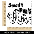 thumbnail image 2 of Smarty Pants Snake School Teacher Motivation Square Rubber Stamp Stamping Scrapbooking Crafting - Medium 1.75in, 2 of 7