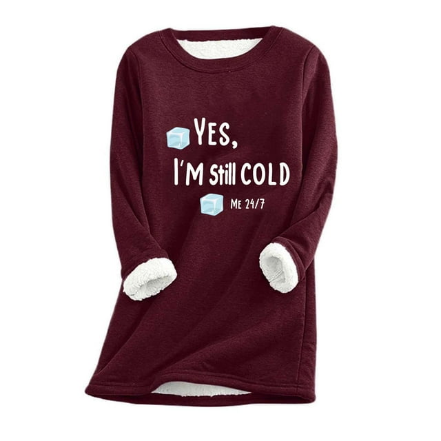 Hot6sl Women's Printed Round Neck Long Sleeved Top