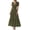 Army Green, variant on Womens Summer Dresses V Neck Hollow Out Eyelet A Line Flowy Boho Beach Vacation Wedding Guest Maxi Dress