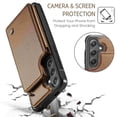 thumbnail image 5 of Case for Samsung Galaxy A36 5G with Card Holder,Retro PU Leather RFID Blocking Credit Card Slots Double Magnetic Clasp Flip Kickstand Shockproof Phone Cover for Samsung Galaxy A36 5G,Brown, 5 of 9