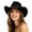 Z21-Black, variant on Shapeable Wide Brim Felt Cowboy Hat Cattleman Western Hat for Cowboys Cowgirls Classic Rodeo Country Concert