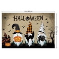 thumbnail image 3 of YUTIPGER Set of 4 Happy Halloween Placemats Spooky Bat Gnome Kitchen Dining Table Mats Heat Resistant Place Mat Drink Coasters Home Decor, 3 of 10