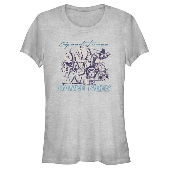 Junior's Sing 2 Good Times Dance Vibes Retro Group Shot  Graphic Tee Athletic Heather X Large