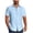 Light Blue, variant on Nmnitkp Men's Short Sleeve Button Down Shirt, Ethnic Geometric Print Casual Collared Top, Lightweight Summer Relaxed Fit Vacation Shirt for Men Light Blue,L