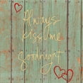 thumbnail image 3 of Tava Studios 20x20 Black Modern Framed Museum Art Print Titled - Kiss Me Goodnight, 3 of 5