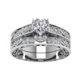 thumbnail image 2 of Apmemiss Wholesale Shiny Ring Moissanite Wedding Bridal Ring Eternal Promise Elegant Ring, 2 of 2