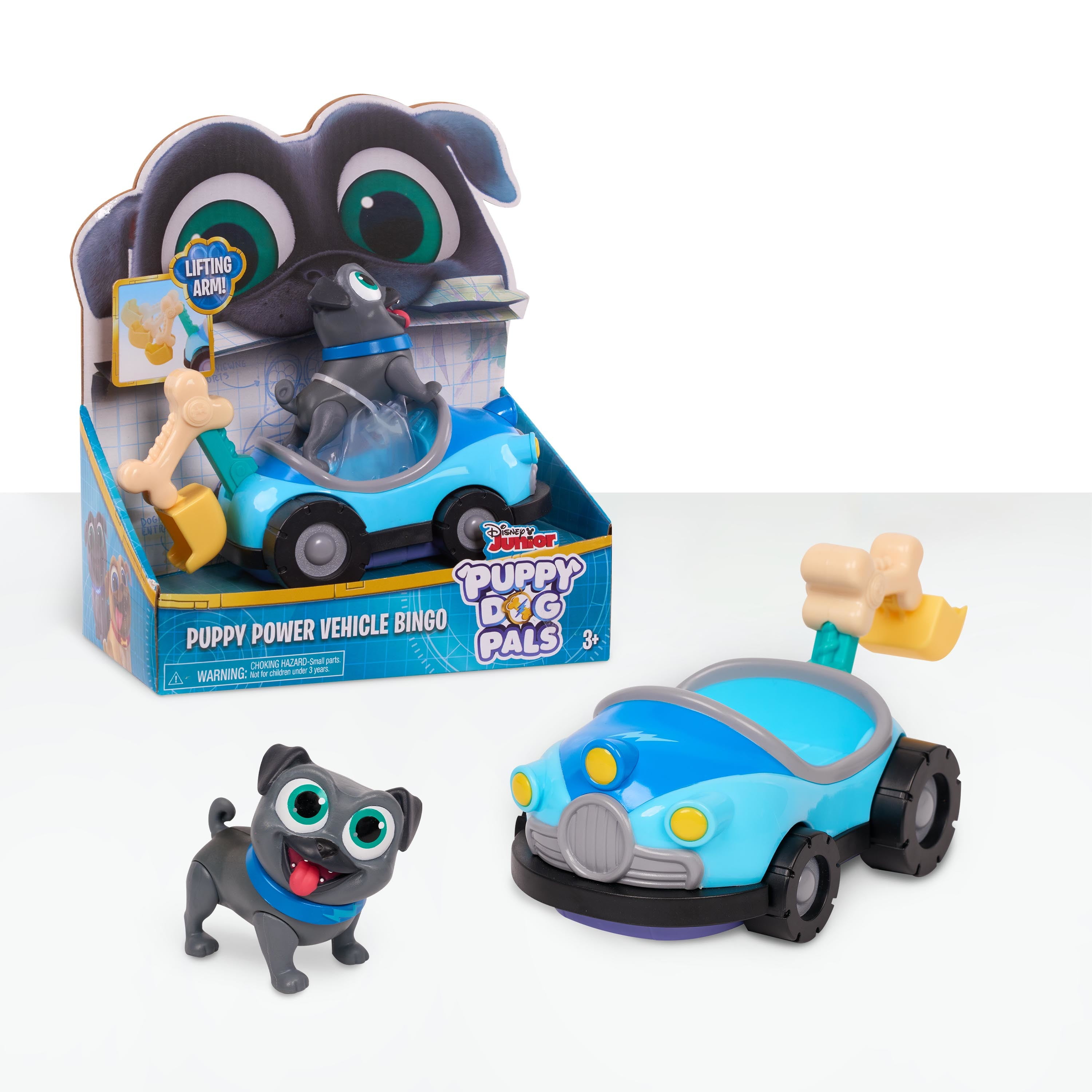 Disney Junior Puppy Dog Pals Awesome Care Bus 9 Pieces On The Go Playset NEW 