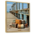 thumbnail image 2 of Designart "Memories of the Weathered Pier IV" Nautical & Beach Floater Framed Wall Art Print, 2 of 7