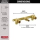 thumbnail image 4 of Delta Faucet Válvula empotrable de montaje en pared para grifos de baño Delta de montaje en pared de 2 manijas R3500-WL Cromo, 4 of 8
