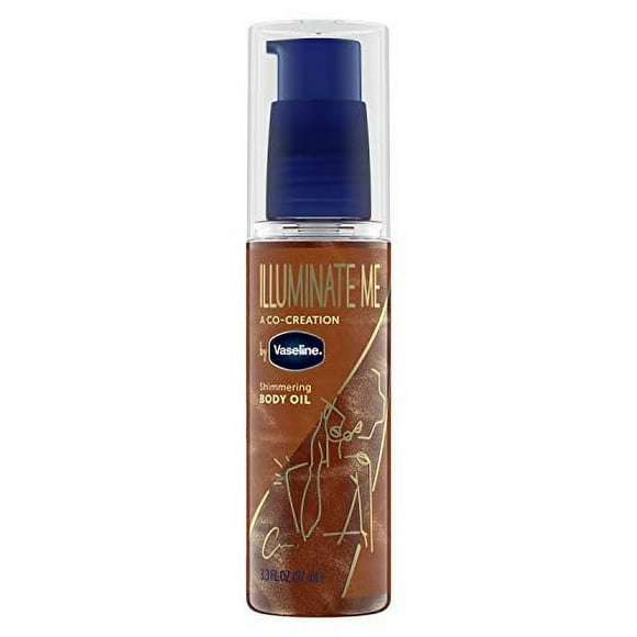 Vaseline Illuminate Me Shimmering Body Oil created for Melanin Rich Skin Body Oil Illuminates Skin with Finishing Touch of Shimmer for glowing Skin 33