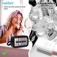 thumbnail image 2 of Yuarrent 2 unids/set bolsa impermeable separación húmeda y seca gran capacidad bolsa de cosméticos de gran apertura gruesa Juegos de accesorios de baño, 2 of 6