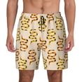 thumbnail image 2 of Goofa Hand Drawn Snake Printed Men's Swim Trunks Board Shorts Quick Dry Mens Swimming Trunks with Compression Liner,Breathable Fit Hawaii Beach Shorts-3X-Large, 2 of 9