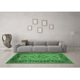 thumbnail image 3 of Ahgly Company Indoor Square Oriental Emerald Green Traditional Area Rugs, 5' Square, 3 of 4
