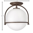 thumbnail image 5 of 3403KZ Hinkley Lighting Somerset - 1 Light Small Semi-Flush Mount in Transitional Style - 11.5 Inches Wide by 12.5 Inches High-Buckeye Bronze Finish, 5 of 12