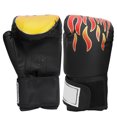 thumbnail image 2 of 1pair guantes de boxeo para adultos universales Pu sacos de arena de cuero Sanda accesorios de entrenamiento de boxeo tailandés negros, 2 of 10