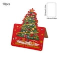 thumbnail image 3 of Aufmer 40 Pcs Festive Floral Greeting Card Set, Christmas Stamping Message Cards, Vintage Kraft Paper Design, Holiday Baking Party Invitations(Multicolor), 3 of 6
