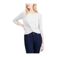 thumbnail image 1 of maison Jules T-Shirt Basique Torsadé pour Femmes Gris Doux L, 1 of 1