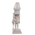thumbnail image 2 of Hollywood Nutcrackers 20 in. Battery-Operated Light Up Animated Musical Soldier Water Globe Hat Nutcracker - White, 2 of 9