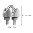 thumbnail image 4 of FOMIYES 20pcs U Bolt Wire Clamp Stainless Steel for Hanging Banners Securely, 4 of 5