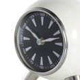 thumbnail image 4 of DecMode 9" Silver Aluminum Metal Orb Clock with Black Clockface and Silver Tripod Legs, 4 of 9